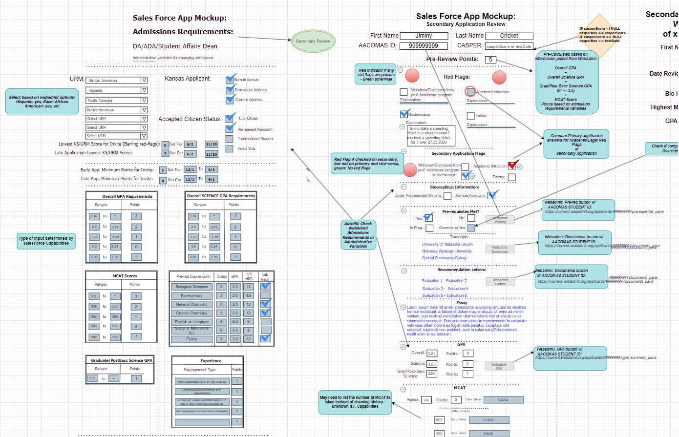 Application Interface Detail